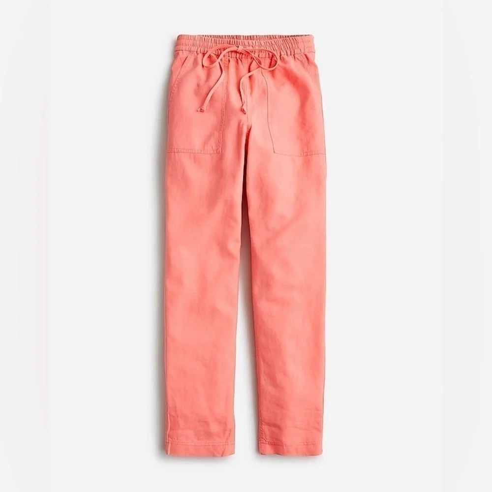 J Crew New seaside pant in linen blend Item BF488